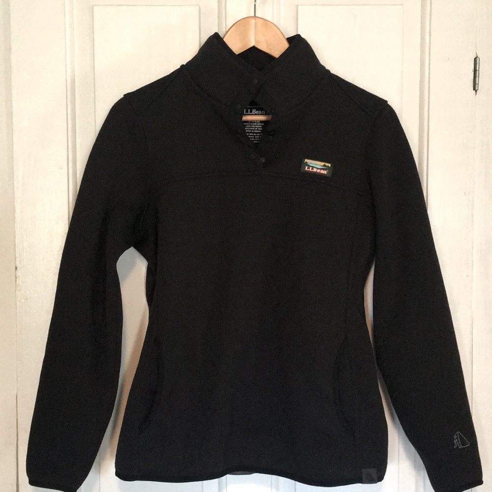 LL Bean Sweater Fleece Pullover EUC